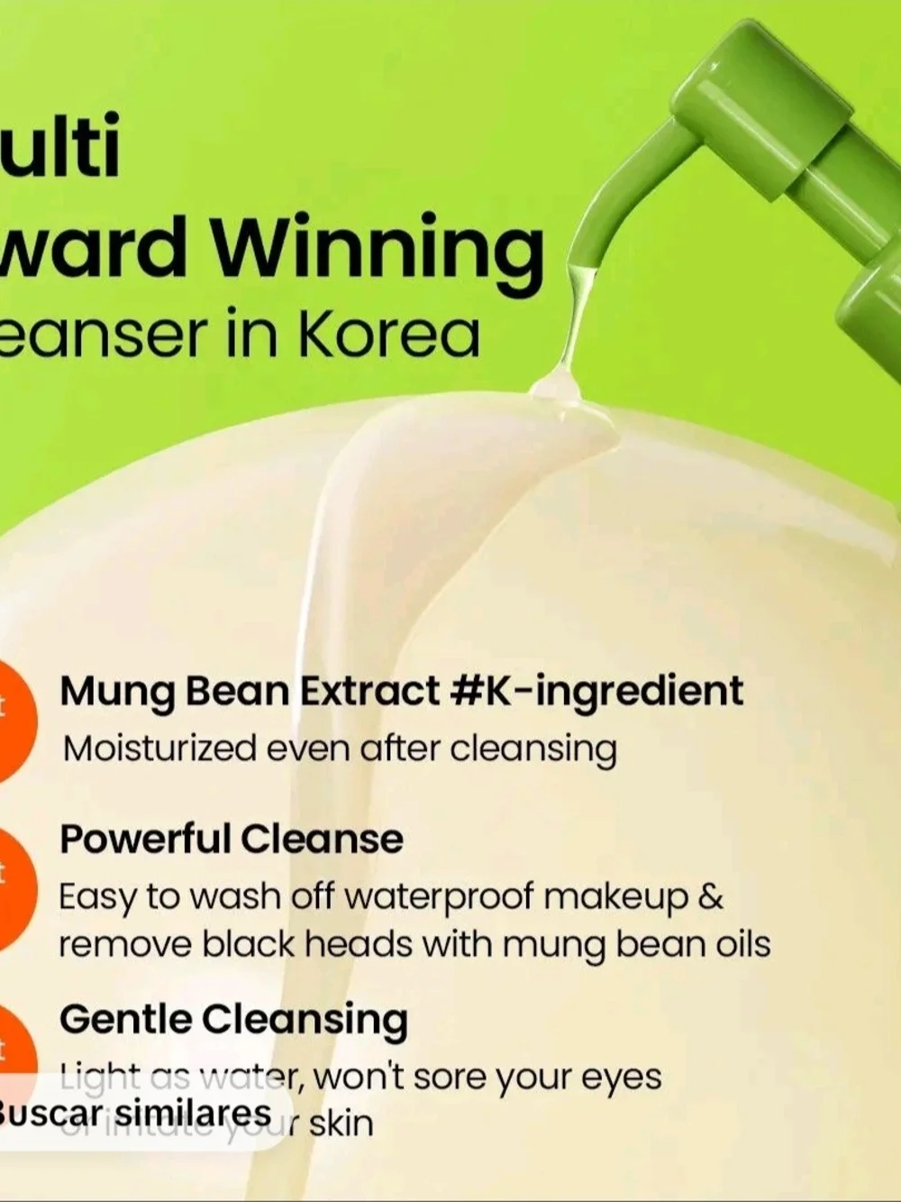 Beplain Mung Bean Cleansing Oil — Green
